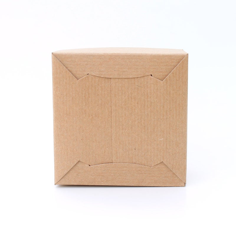 AwePackage 12 Count of Pinstripe Kraft Gift Box - 4x4x2 - Image 2